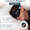 MyHalos Sleep Mask  3D Blackout Eye Mask for Women & Men, Side Sleepers, Zero Pressure Memory Foam Eyelash Friendly, Breathable,Award-Winning Sleep Aid for Travel (Black, 1 Count (Pack of 1)) view 4