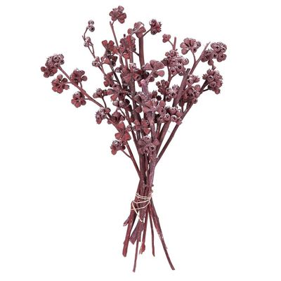Vickerman 681480-13"x1-3" Red Gum Red Frosted 14Pc Bunch (H1RGM475) Dried and Preserved Branches