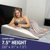Klbs Wedge Pillow Cover | Chic Jacquard Cover Bed Wedge Pillow Case | Wedge Pillow Case Cover ONLY, 33" x 31" x 7.5", Additional Multiple Size Options view 2