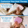 ZOMAPLE Heated Eye Mask, Rose Gold  Soothing Moist Heat for Dry, Tired Eyes  Quick Microwave Prep, Adjustable Strap, Travel Pouch & Plush Washable Cover  Reusable, Cord-Free Warm Compress for Eyes view 2