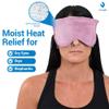 ZOMAPLE Heated Eye Mask, Rose Gold  Soothing Moist Heat for Dry, Tired Eyes  Quick Microwave Prep, Adjustable Strap, Travel Pouch & Plush Washable Cover  Reusable, Cord-Free Warm Compress for Eyes view 3
