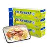 CLEANWRAP Plastic Wrap For Food (11.81in x 393.7ft - 3 Pack) I Plastic Wrapping Paper For Food, BPA Free Food Wrap, Clear Wrap to Seal Baked Goods, Food Transparent Wrap I Press and Seal Wrap view 1