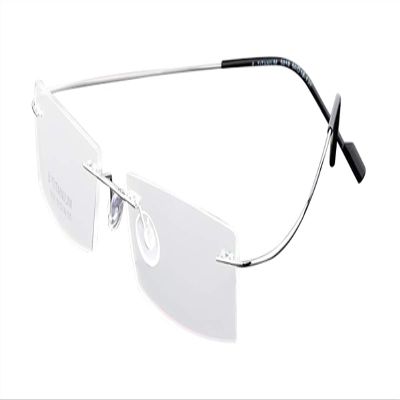 bestsight1936 Lightweight Flexible Rimless Titanium Alloy Reading Glass