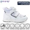Toddlers Orthopedic ShoesKids High-top Corrective Sneakers for Boys and Girls with Arch and Ankle Support, Non-Slip Soles White view 2