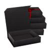 2 Pack Black Hard Gift Box with Magnetic Closure Lid 7" x 5" x 1.6" Rectangle Boxes For Gifts With Black Glossy Finish (Black, 2 Boxes) view 1
