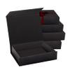 5 Pack Black Hard Gift Box with Magnetic Closure Lid 7" x 5" x 1.6" Rectangle Boxes For Gifts With Black Glossy Finish (Black, 5 Boxes) view 2
