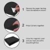 5 Pack Black Hard Gift Box with Magnetic Closure Lid 7" x 5" x 1.6" Rectangle Boxes For Gifts With Black Glossy Finish (Black, 5 Boxes) view 3