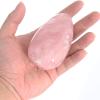 Orientrea Large Rose Quartz Palm Stone-1 Pc Rose Quartz Pocket Energy Stone, Smooth Healing Crystal Worry Stone (Rose Quartz(1Pc)) view 2