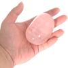 Orientrea Large Rose Quartz Palm Stone-1 Pc Rose Quartz Pocket Energy Stone, Smooth Healing Crystal Worry Stone (Rose Quartz(1Pc)) view 4