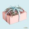 UNIQOOO 1/2 LB Metallic Red Green White Crinkle Cut Paper Shredded Filler, Christmas Peppermint Candy Cane Raffia Tissue Zig, Strands Shred Craft Bedding Cushion,Wedding Birthday Gift Boxes Bag Retail view 3