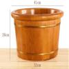 Wood Foot Bath Bucket Wooden Foot Basin Thicken Foot Bath Barrel Foot Tub Natural Wooden Foot Washing Barrel Pedicure Basin Household Relaxing Bubble Foot Massage Bucket Middle-aged And Elderly Health view 2