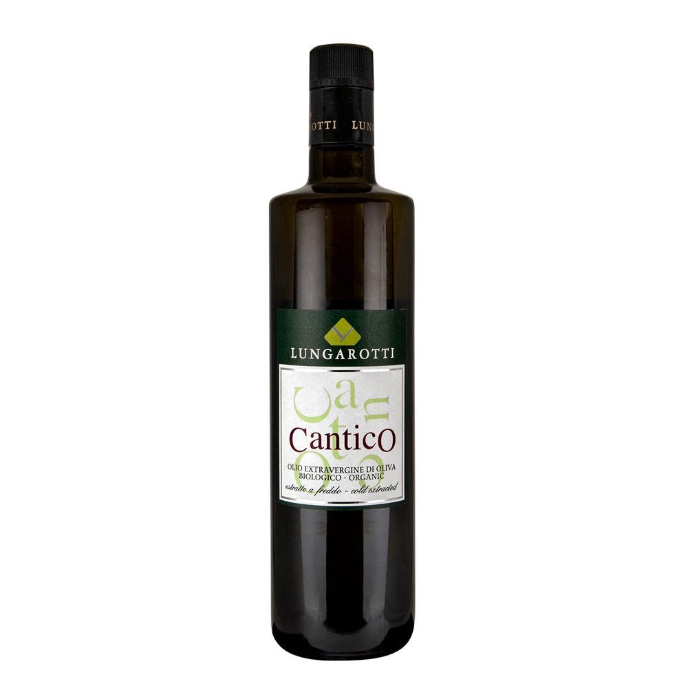 LUNGAROTTIORGANIC Extra Virgin Olive Oil CANTICOinch UMBRIA (750 ml/24 fl oz x 1 Bottles)