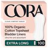 Cora 100% Organic Cotton Topsheet Bladder Liners (100 Extra Long Bladder Liners) view 1