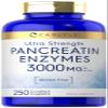 Carlyle Pancreatin Digestive Enzymes | 250 Caplets | Non-GMO, Gluten Free | High Potency Formula view 1