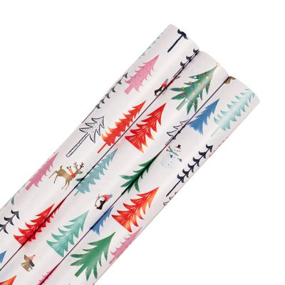 Hallmark Multi-Roll Christmas Wrapping Paper Pack from 3 Rolls in 1 Contemporary Festive Design, (25562610)