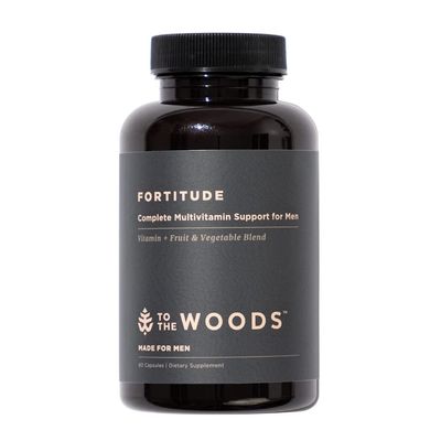 To The Woods Fortitude Complete Multivitamin Support for Men - 20 Organic Raw Fruits & Vegetables, 24 Essential Vitamins & Minerals - Immune Health, Energy Booster (1 Bottle, 30 Capsules)