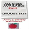 1000 PACK APPLE BRAND BAGGIES MINI 2mil CLEAR BAGS 1000 resealable plastic (1034pink) view 1
