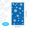 Outus 100 Pcs Christmas Favor Bags Snowflake Santa Claus Treat Bags Flat Cellophane Plastic Container for Bakery Cookies Candies Dessert with 100 Pieces Twist Ties(Snowflake,Silver) view 2