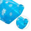 Outus 100 Pcs Christmas Favor Bags Snowflake Santa Claus Treat Bags Flat Cellophane Plastic Container for Bakery Cookies Candies Dessert with 100 Pieces Twist Ties(Snowflake,Silver) view 4