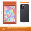 100 Pieces Resealable Mylar Bags, Small Holographic Packaging Bags, Smell Proof Mylar Bags for Food Storage/Jewelry/Eyelash for Small Business (Orange, 4.7x7.8 Inch) view 2