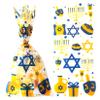 Hanukkah Candy Goodies Bags Chanukah Party Favor Bags Hanukkah Dreidel Menorah Plastic Cellophane Treat Gift Bags for Chanukah Jewish Festival,Wedding,Bridal Shower,Birthday Party Decoration view 1