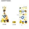 Hanukkah Candy Goodies Bags Chanukah Party Favor Bags Hanukkah Dreidel Menorah Plastic Cellophane Treat Gift Bags for Chanukah Jewish Festival,Wedding,Bridal Shower,Birthday Party Decoration view 2