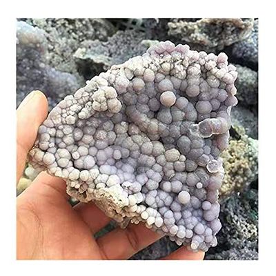 1pc Bulk Natural Quartz Rocks Gemstone raw Stone Purple Grape Agate Cluster Rough Crystals for feng Shui 300-400g