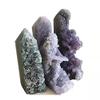 1pc Gemstone Agate Stone Natural Agate geode Crystals Cluster for feng Shui view 2