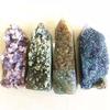 1pc Gemstone Agate Stone Natural Agate geode Crystals Cluster for feng Shui view 3