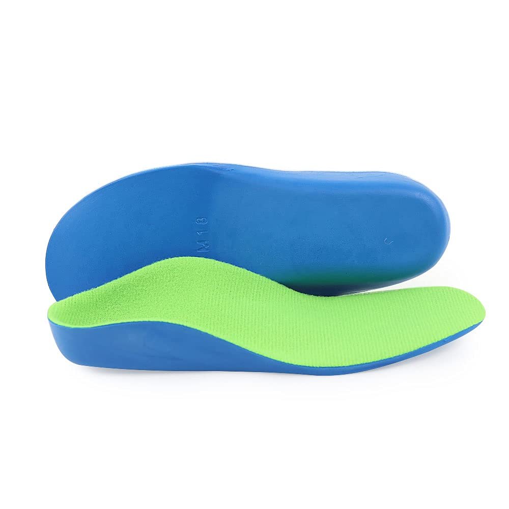 Arch Support Insoles Children Orthotic Inserts Shock Absorption for Walk Run Hike Inner Sole Flat Feet Foot High Arch Pain Plantar Fasciitis Heel Pain Relief 24cm Kid 5-6