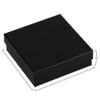 Cardboard Jewelry Boxes 10 Pack - 3.5"x3.5"x1" Bulk Cotton Filled Small Gift Boxes with Lids for Jewelry Packaging (Black Gloss) view 2