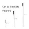 Eaves Brush and Pole - Cobweb Duster and Extension-Pole Combo 20 Foot Reach, Hand-Packaged, Lightweight, 3-Stage Aluminum Pole, Indoor & Outdoor Use Brush Attachment view 3