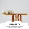 Beaupretty 1set Handle Wool Brush and Comb Kit for Bathing Care Gentle Shampoo Brush for Newborns Promotes Scalp Massage and Blood Circulation Wood Comb view 3