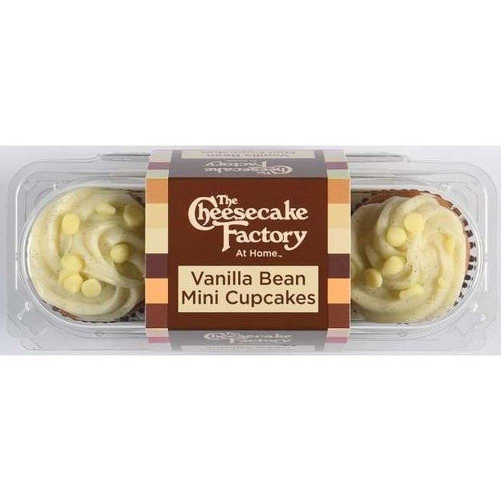 Cheesecake Factory At Home Vanilla Bean Mini Cupcake - 3 per pack - 12 packs per case.