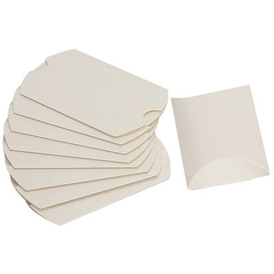 homeemoh 10 Pcs Mini Pillow Candy Boxes, Small Kraft Paper Boxes Wedding Favor Boxes Gift Boxes for Wedding Birthday Party Festival,01