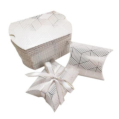 homeemoh 10 Pcs Mini Pillow Candy Boxes, Small Kraft Paper Boxes Wedding Favor Boxes Gift Boxes for Wedding Birthday Party Festival,04