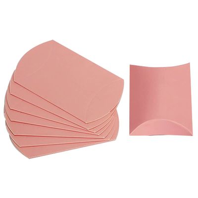 homeemoh 10 Pcs Mini Pillow Candy Boxes, Small Kraft Paper Boxes Wedding Favor Boxes Gift Boxes for Wedding Birthday Party Festival,02