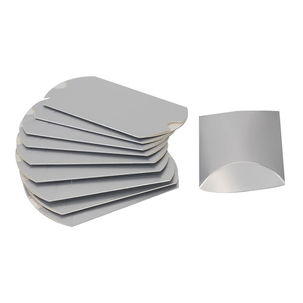 homeemoh 10 Pcs Mini Pillow Candy Boxes, Small Kraft Paper Boxes Wedding Favor Boxes Gift Boxes for Wedding Birthday Party Festival,14