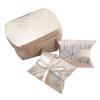 homeemoh 10 Pcs Mini Pillow Candy Boxes, Small Kraft Paper Boxes Wedding Favor Boxes Gift Boxes for Wedding Birthday Party Festival,12 view 1
