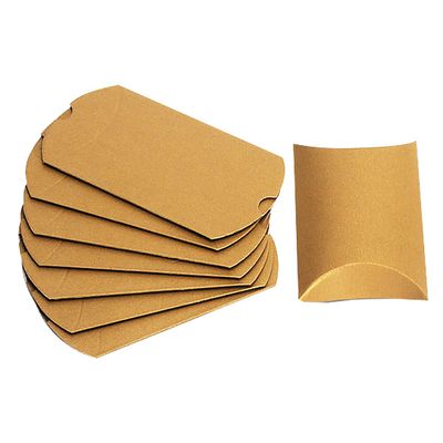 homeemoh 20 Pcs Mini Pillow Candy Boxes, Small Kraft Paper Boxes Wedding Favor Boxes Gift Boxes for Wedding Birthday Party Festival,07