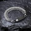AOAMID Interchangeable Medical Alert id bracelets for Men Stainless steel medical bracelets for women with free engraving type 1 diabetes(SILVER/BLACK-7.5 IN) view 2