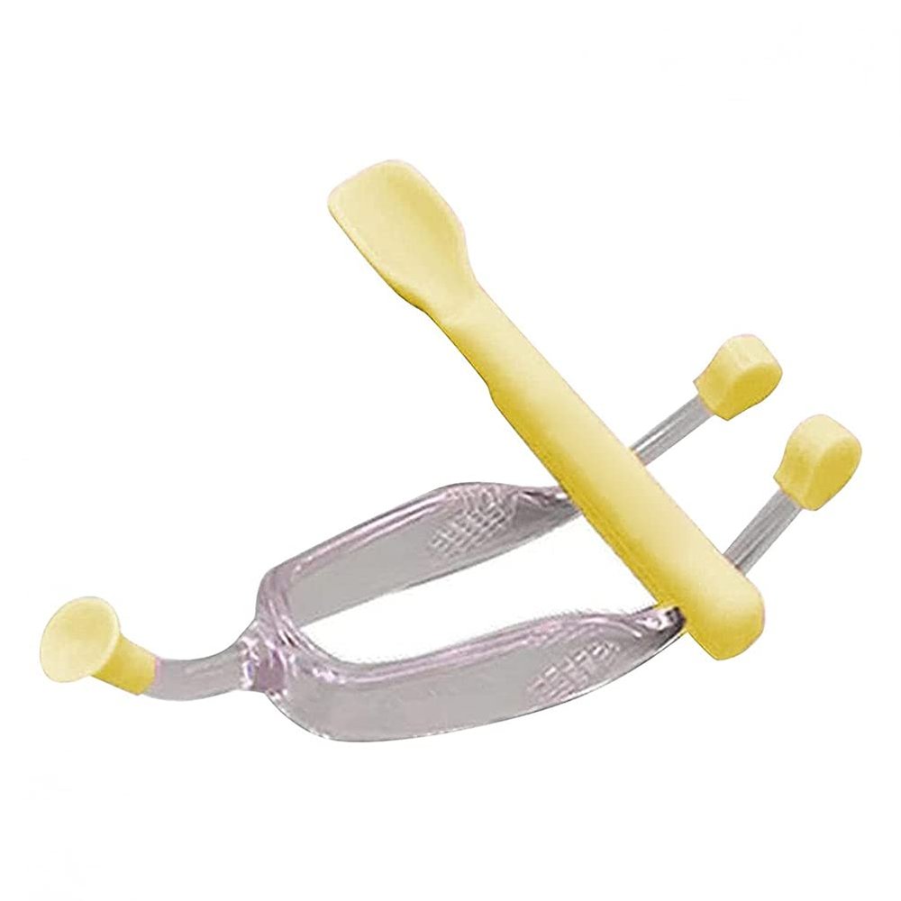 Faruxue Soft Contact Lenses Remover and Insertion Tool, Multifunctional Contact Lens Tweezers and Suction Cup Spoon, Great Gifts for Contact Lens New User (Yellow)