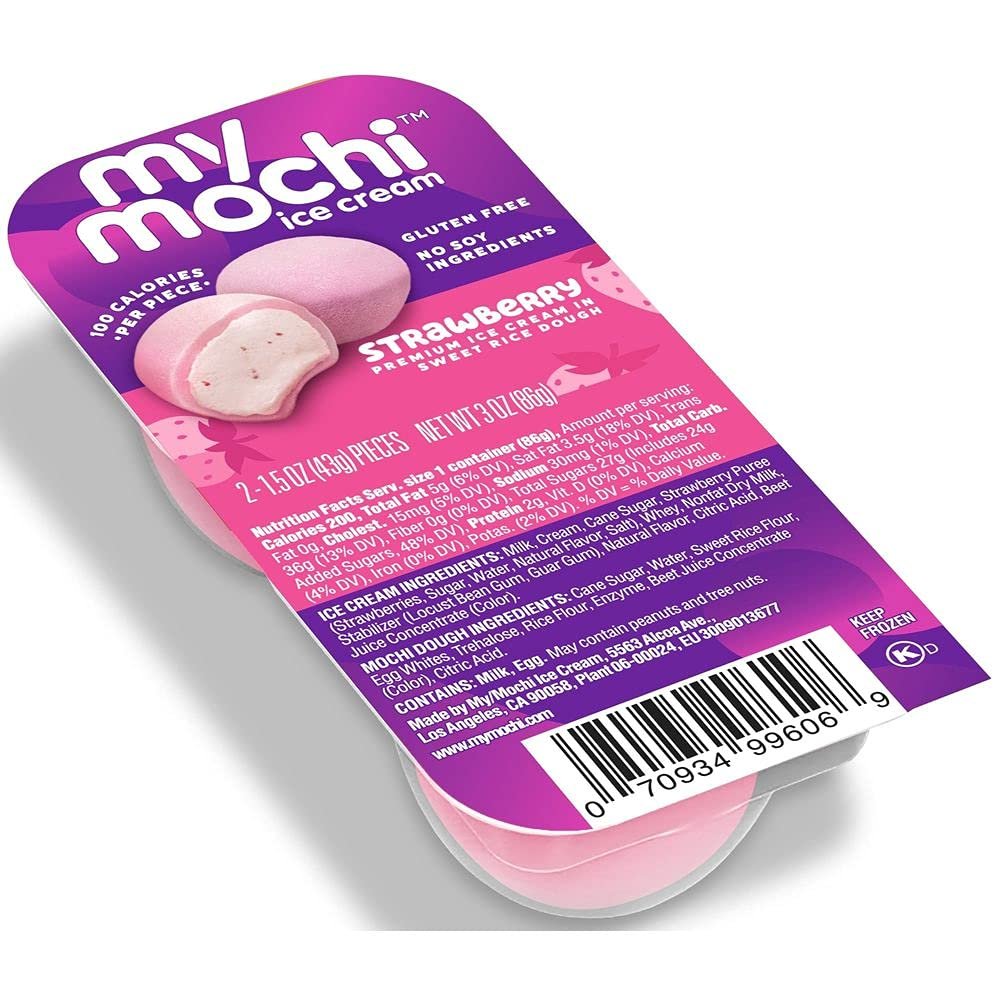 My Mochi Strawberry Ice Cream, 3 Ounce - 12 per case.