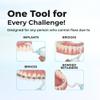 The AutoFlosser Threader Dental Floss Handle Kit - Dentist Designed Manual Flosser with Ergonomic Handle for Implants, Bridges, Braces & Bonded Retainers - Starter Kit with Stiff & Thin Glide Floss view 2