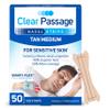 Clear Passage Nasal Strips Small to Medium, Tan, 50 Count | Works Instantly to Improve Sleep, Reduce Snoring, Relieve Nasal Congestion Due to Colds & Allergies view 1