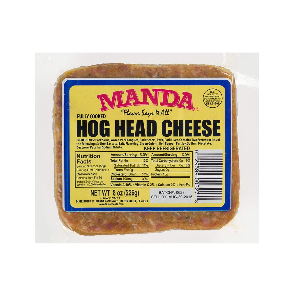 Manda Hog Head Cheese Mild (6 Pack)