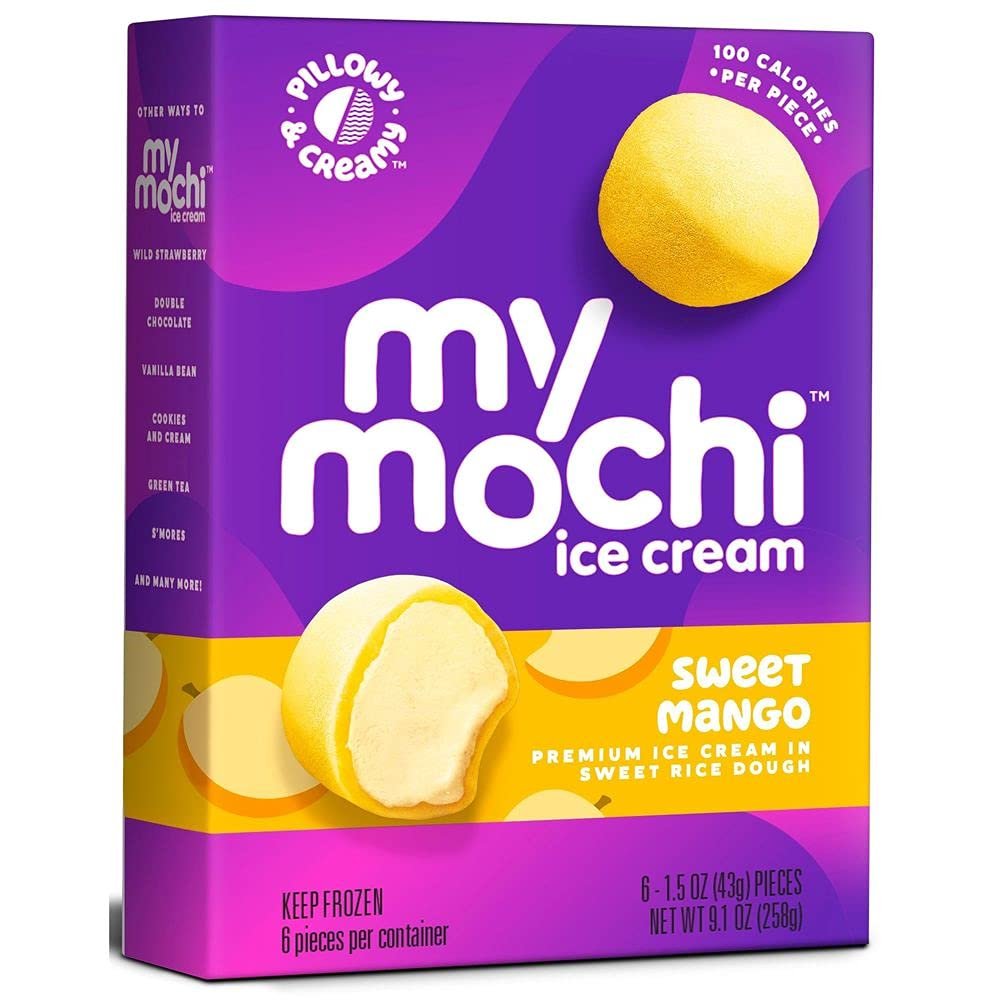 My Mochi Sweet Mango Ice Cream, 9.1 Ounce - 12 per case.