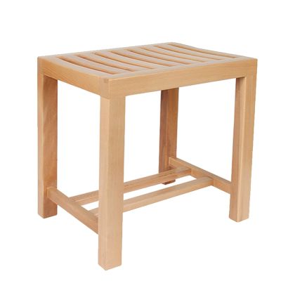 WL-ZZZ Waterproof Shower Stool for Adult Shower Seat Bench Wood Bench for Bathroom Multi Purpose Step Stool,Shower Chair, Tub Bench,Spa Bathing/Change Shoes Stool (Color : B, Size : 443344.5 cm)