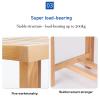 WL-ZZZ Square Shower Stool | Wooden Bathroom Seat Bench | Bathtub Spa Chair for Indoor Or Outdoor | Non-Slip Bathing Chair for The Elderly Disabled with Storage Shelf (Size : 443344.5 cm) view 4