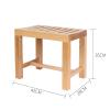 WL-ZZZ Shower Stool for Bathroom, Wood Seat Bench for Shower | Non-Slip Spa Bathing Stool for Elderly Disabled | Home Footstool Waterproof Bathing Chair 422835 cm view 2